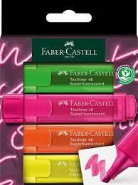Szövegkiemelő filctoll 4db-os Faber Castell 1546 Neon 2023 254604