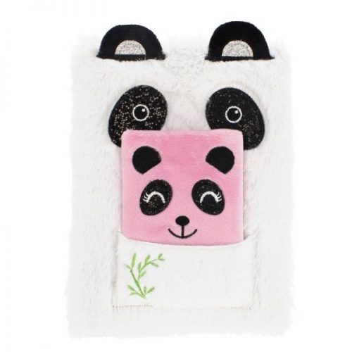 Plüss notesz A/5 2in1 vonalas Panda 443213