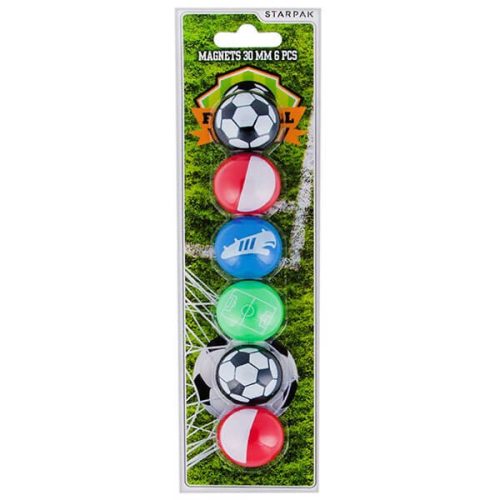Mágnes szett 6db-os 30mm Football 405599