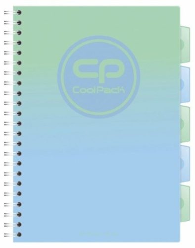 Spirálfüzet PP regiszteres B/5 200 oldal Cool Pack Gradient Mojito 31039