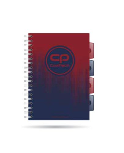 Spirálfüzet PP regiszteres B/5 200 oldal Cool Pack Gradient Costa 31569