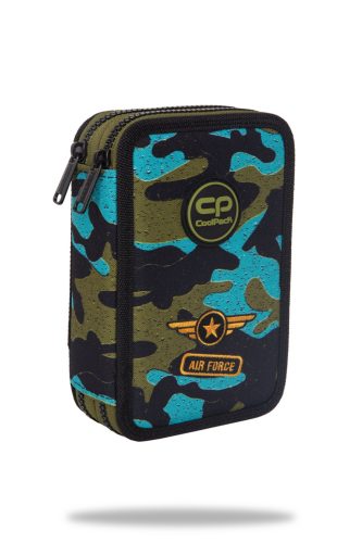 Töltött tolltartó kétemeletes Cool Pack Jumper 2 Air Force 66712