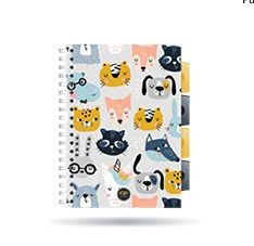 Spirálfüzet PP regiszteres A/5 200oldalas Cool Pack Pucci 26875