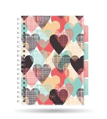 Spirálfüzet PP regiszteres A/5 200oldal Cool Pack Chocolove 28862