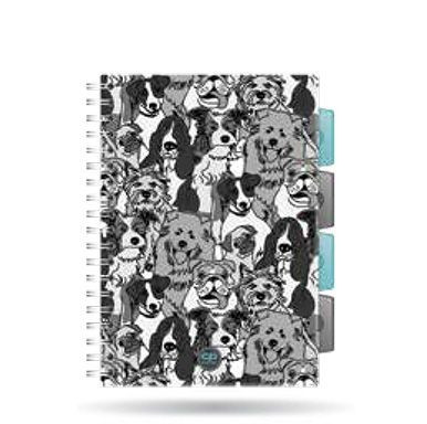Spirálfüzet PP regiszteres A/5 200oldal Cool Pack Dogs Planet 28992