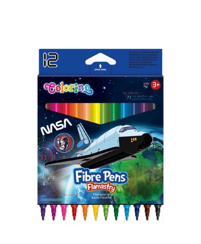 Filctoll készlet 12db-os Colorino School NASA 21436