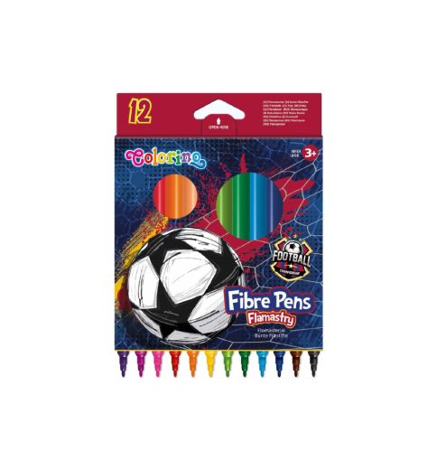Filctoll készlet 12db-os Colorino School Football 21733