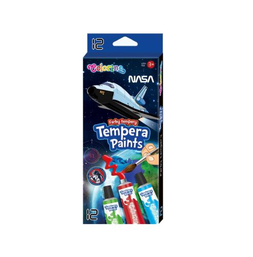 Tempera készlet 12x12ml Colorino School NASA 21580