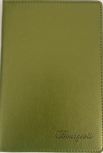 Notesz A/5 PVC borító 80lap pontozott 70gr N9121 olivazöld