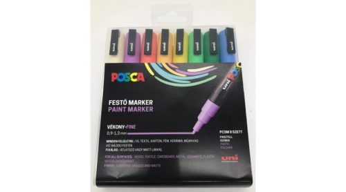 Posca PC-3M Pasztell filctoll 8db-os készlet