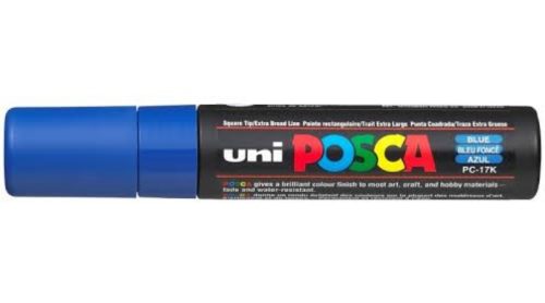 Posca PC-17K filctoll Kék 15mm vágott heggyel