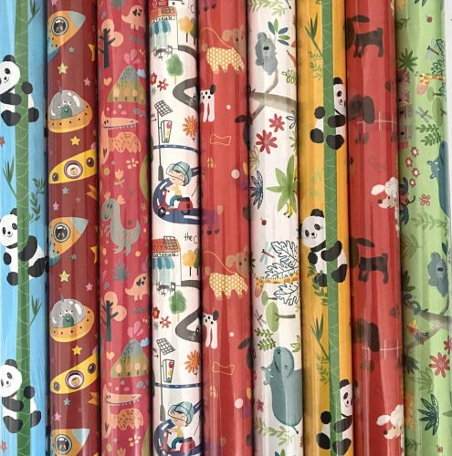 Tekercses csomagoló 200x70cm Sadoch Raso vegyes gyerekminta R33J1GEB 50db/doboz
