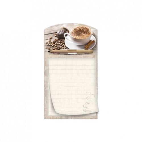 Jegyzet ARGUS(10x18cm940lapos hűtőmágnes+ceruza Capuccino 1132-0369