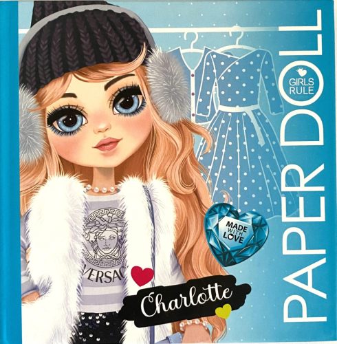 Keményfedeles kifestkönyv 14,5x14,5cm 20kép Charlotte 5891-23276