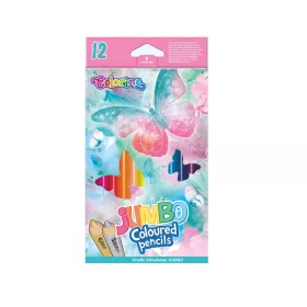   Szinesceruza készlet Jumbo trio 12db-os Colorino School Dreams 22334