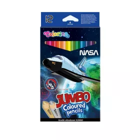  Szinesceruza készlet Jumbo trio 12db-os Colorino School NASA 21450