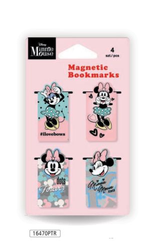 Mágneses könyvjelző 4db-os Disney Minnie Mouse 16470