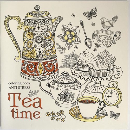 Felnőtt kifestő 200x200mm 24kép Tea Time 0699-1748