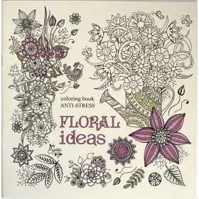Felnőtt kifestő 200x200mm 24kép Floral Ideas 0699-1747