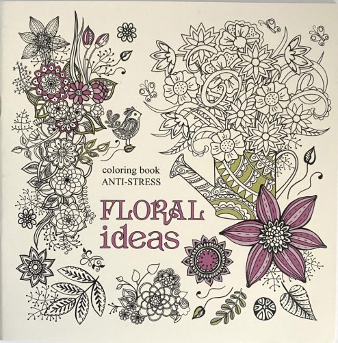 Felnőtt kifestő 200x200mm 24kép Floral Ideas 0699-1747