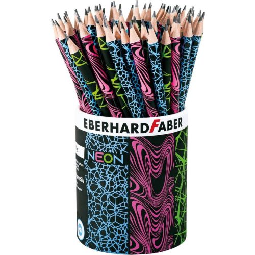 Grafitceruza Eberhard Faber neon HB kerek testű 72db/pohár 511899