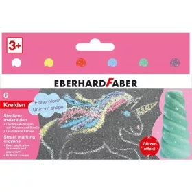 Aszfaltkréta 6db-os csillámos Eberhard Faber 526560