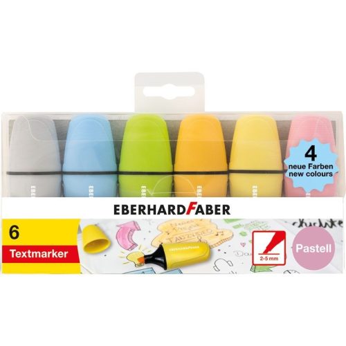 Szövegkiemelő mini 6db-os Eberhard Faber pasztell 551413