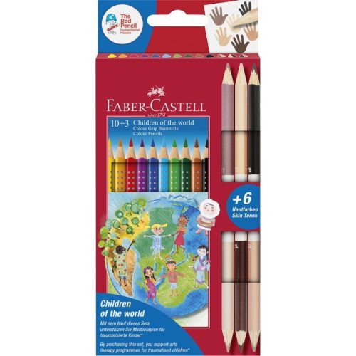Szinesceruza készlet Faber Castell 10+3 grip+bicolor 201746