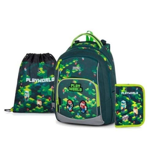 Iskolai hátizsák szett OxyBag OXY GO PlayWorld 47124