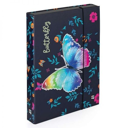 Füzetbox A/4 OxyBag Butterfly 78223