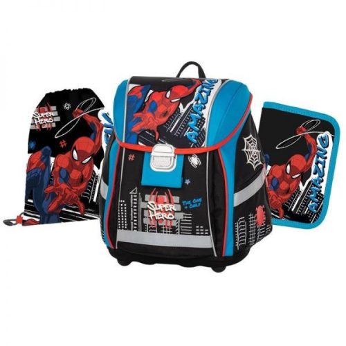 Anatómiai iskolatáska szett OxyBag Prémium Light Spiderman 90923