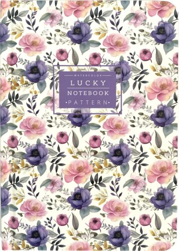 Notesz kemény fedeles 64lapos vonalas Pattern N9539 Burgeois