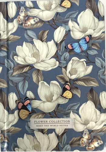 Notesz kemény fedeles A/6 64lapos vonalas Flower Collection N9568 Burgeois