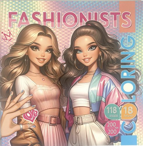 Kifestő+matrica 200x200mm Fashionists 23306