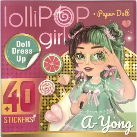 Kifestő+matrica 200x200mm Lollipop Girls A-Yong 23311