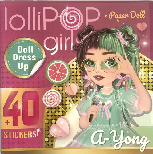 Kifestő+matrica 200x200mm Lollipop Girls A-Yong 23311
