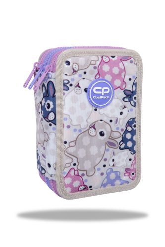 Töltött tolltartó 3 emeletes Cool Pack Jumper 3 White Bunny 67833