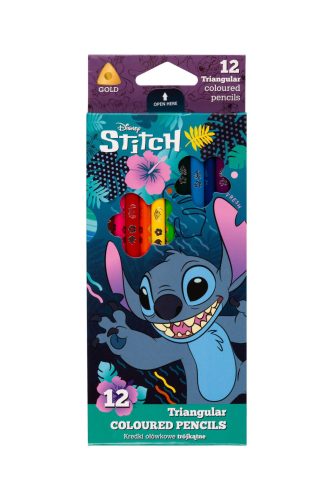 Szinesceruza készlet 12db-os trio Disney Core Stitch 54786