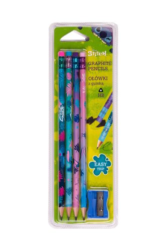 Grafitceruza HB 4db-os hegyezővel Disney Core Stitch 74722