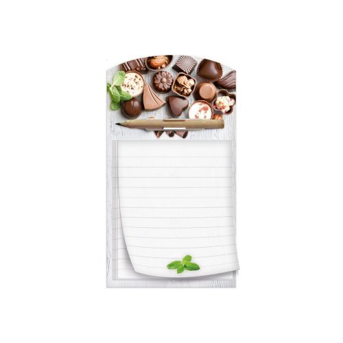Jegyzet ARGUS(10x18cm)40lapos hűtőmágnes+ceruza Bonbon 1132-0405