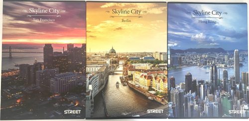 Füzet A/4 54lap vonalas Street Skyline City 65115