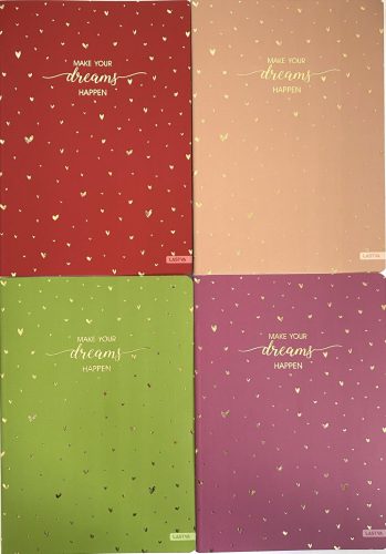 Füzet A/5 52 lapos 80g kockás Lastva Gold Style 67220