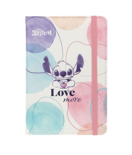 Notesz A/5 gumis 80lapos vonalas Disney Fashion Stitch pattern 1 75033