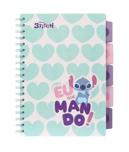 Spirálfüzet regiszteres B/5 100lapos Disney Fashion Stitch 74982