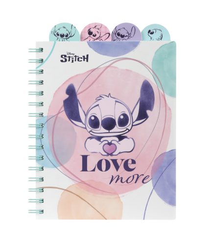 Spirálfüzet regiszteres A/5 100lapos Disney Fashion Stitch 75064