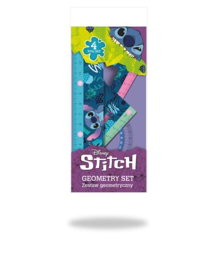 Vonalzókészlet 4db-os 15cm Disney Core Stitch 70151