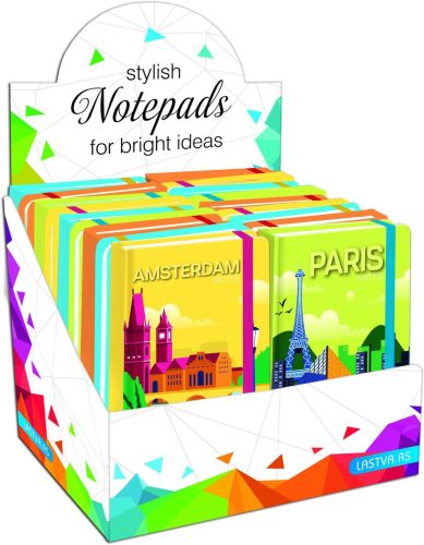 Gumis notesz A/6 96lap vonalas Lastva Travel 84072