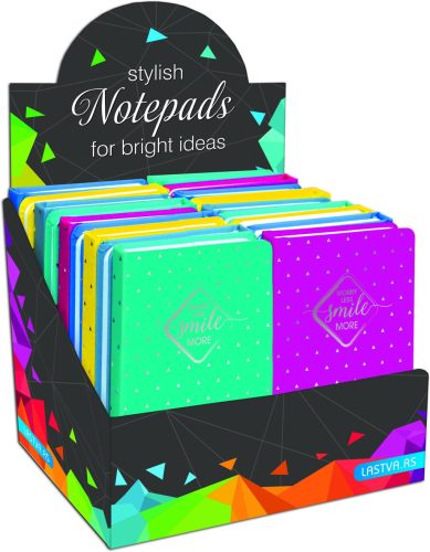 Notesz A/6 96lap vonalas Lastva Silver 67558