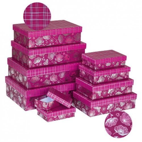 Díszdoboz ARGUS 10 részes tégla Pink Pillangó 2100-8150