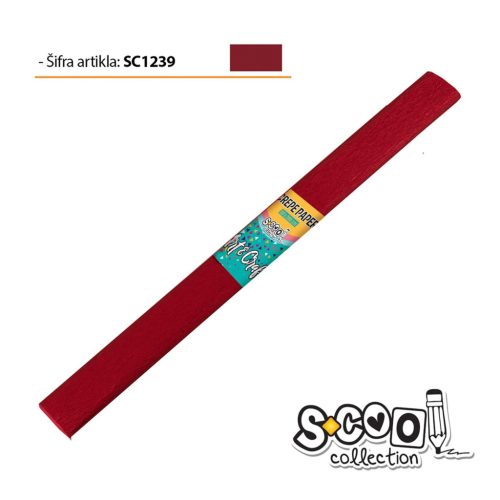Krepp papír 50x200cm Sötét bordó Art&Craft SC1239